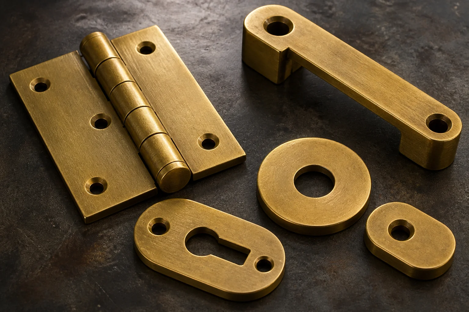 Industrial brass components related to Brass Door Hardware for OEM Buyers: Hinges, Handles, Brackets