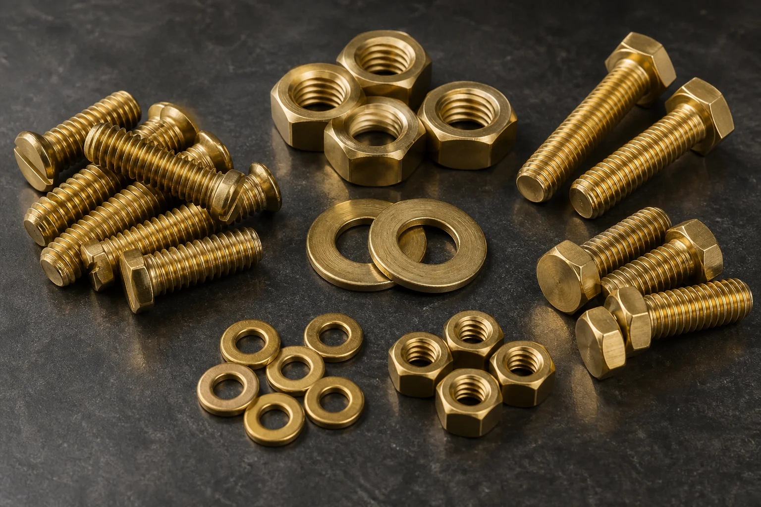 Industrial brass components related to Brass Fasteners Manufacturer: Screws, Nuts and Bolts for OEM Buyers