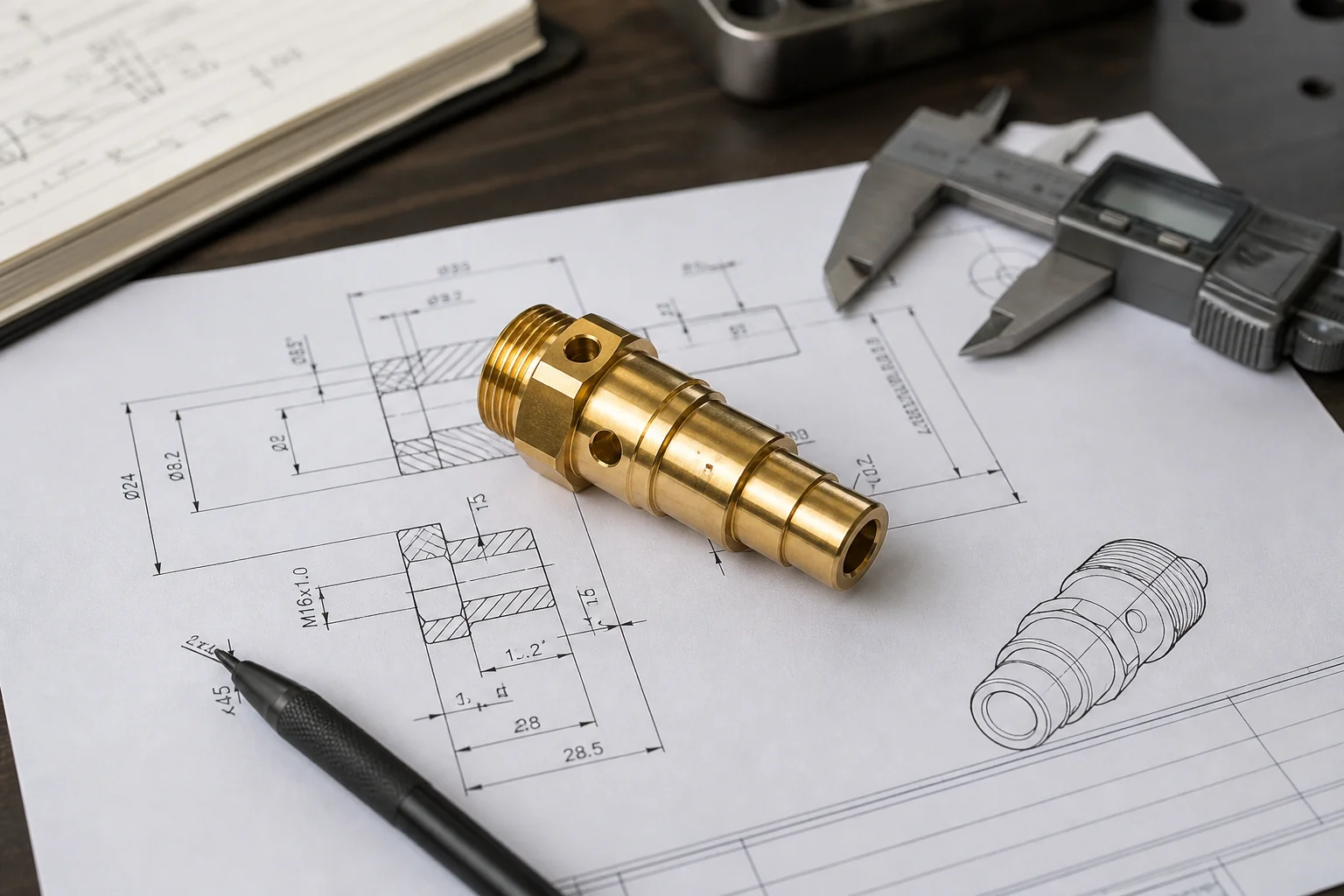 Industrial brass components related to Request a Quote for Custom Brass Parts: What to Send