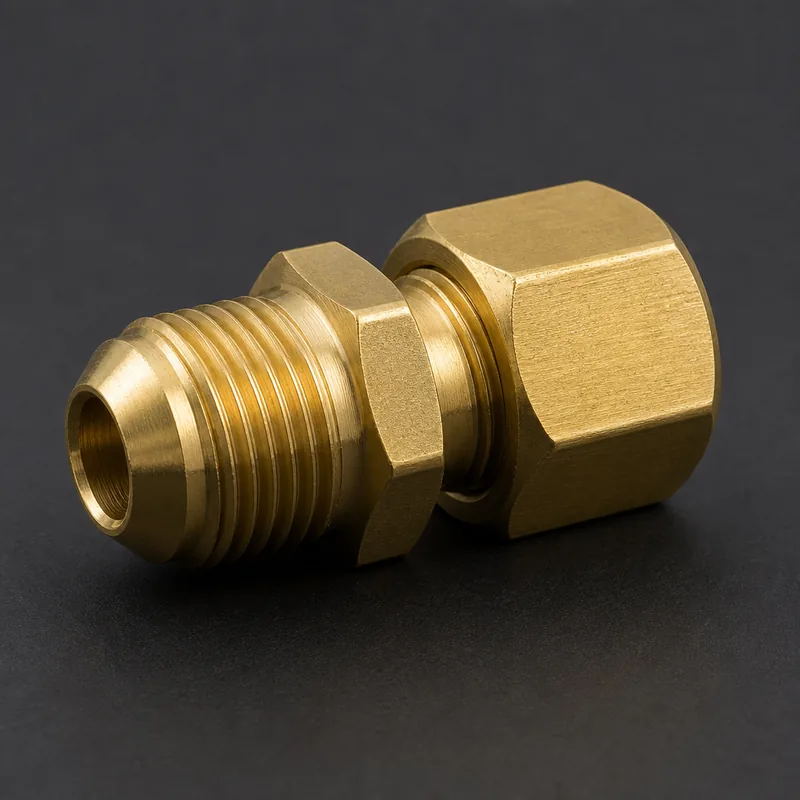 Brass Compression Fitting (Auto A/C)