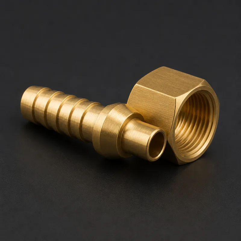 Brass Crimping Nipple Nut (Auto/Gas)