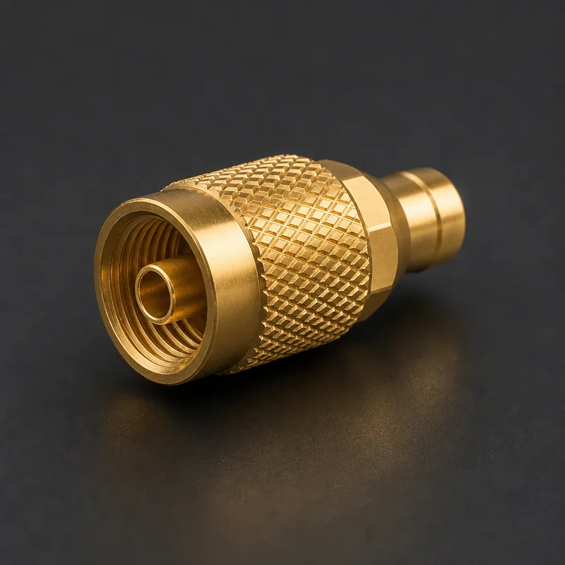 Brass Telecom / RF Connector Part
