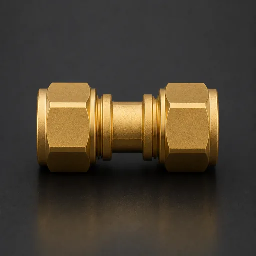 Brass Compression Fitting (Straight) — view 2