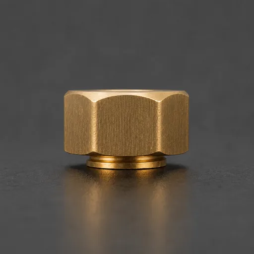 Brass Compression Nut — view 2