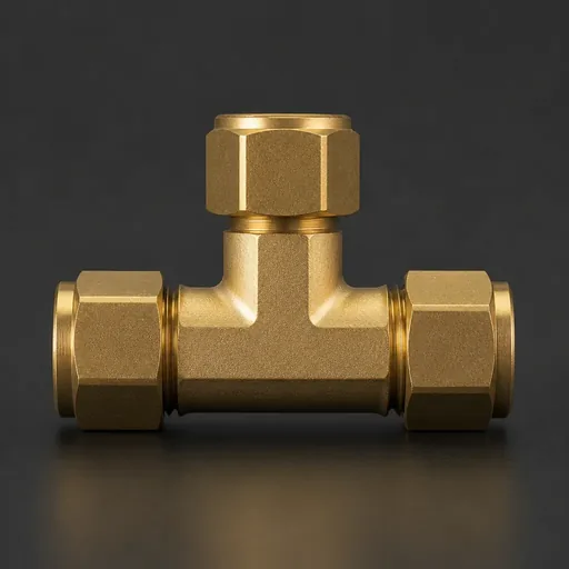 Brass Compression Tee — view 2