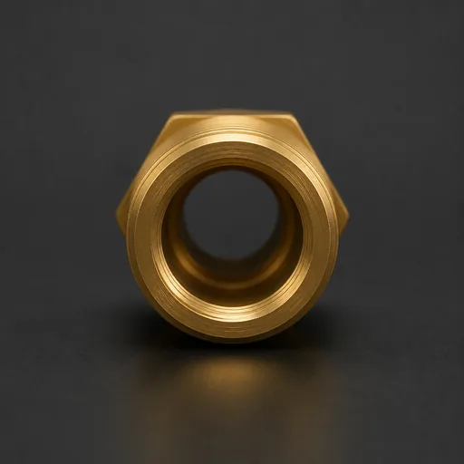 Brass Hex Nipple — view 3