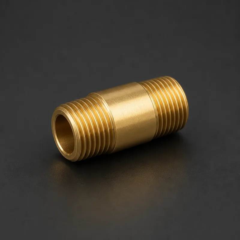 Brass Pipe Nipple — view 1