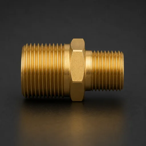 Brass Reducing Nipple — view 2