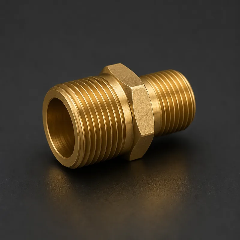 Brass Reducing Nipple — view 1