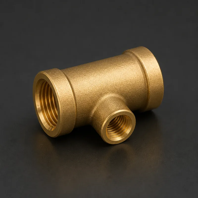 Brass Reducing Tee — view 1