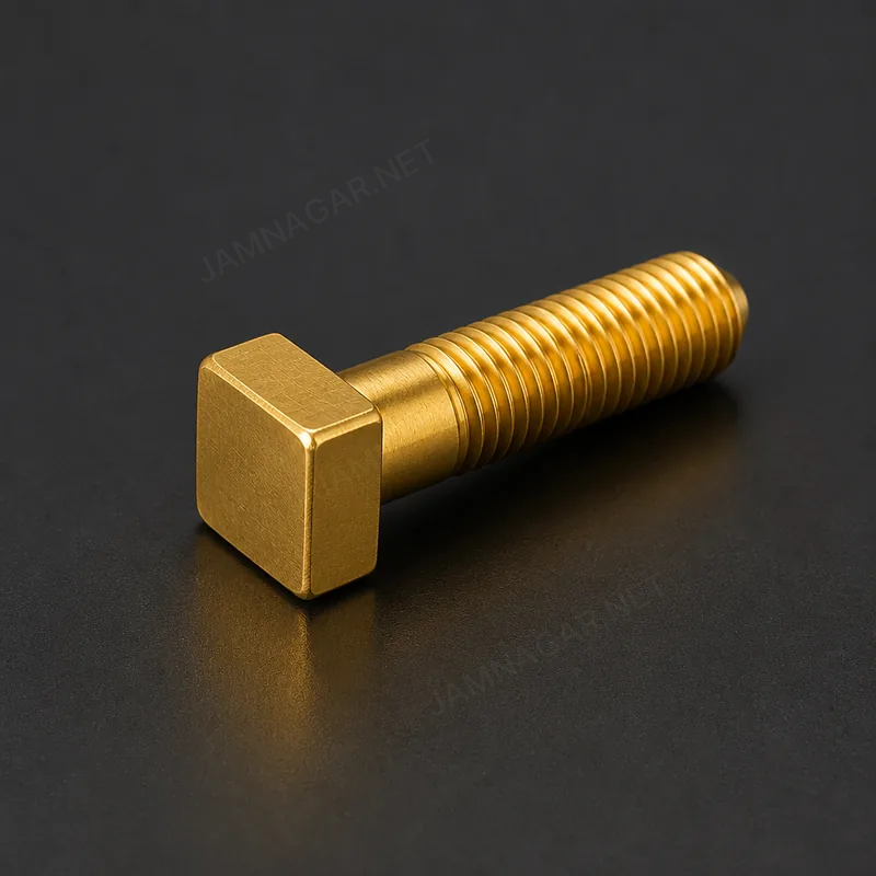 Brass Square Head Bolt — view 1