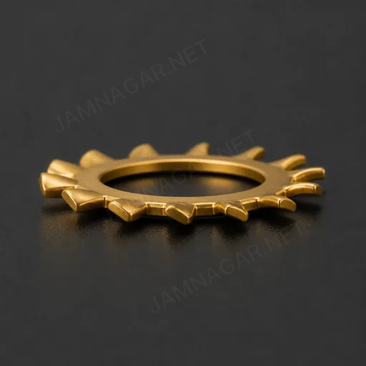 Brass Tooth Lock Washer — view 2