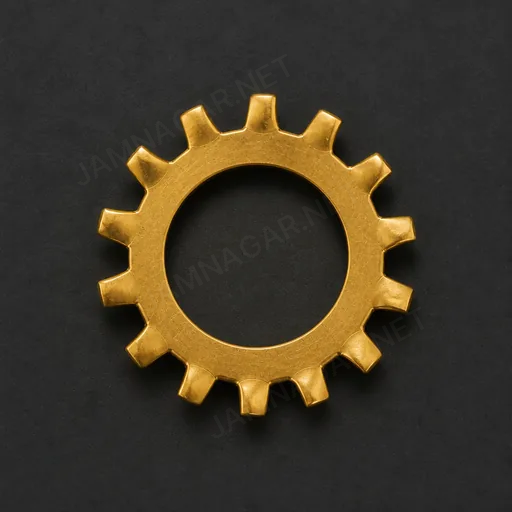 Brass Tooth Lock Washer — view 3