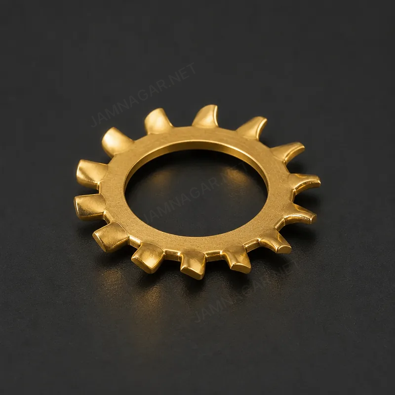 Brass Tooth Lock Washer — view 1