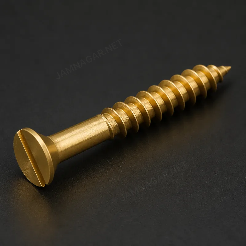 Brass Wood Screw — view 1