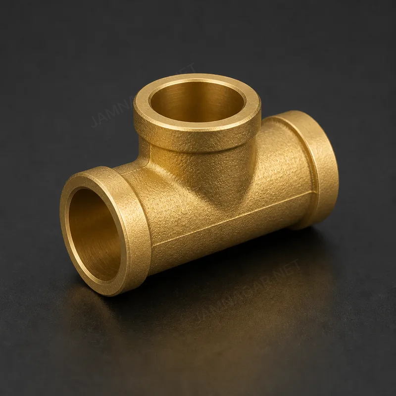 Brass Forged Tee Blank — view 1