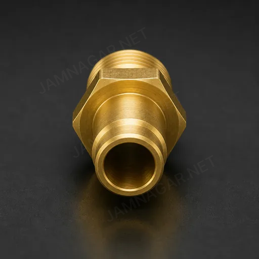 Brass Gas Hose Nipple — view 3