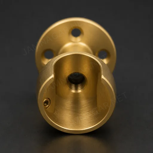Brass Curtain Rod Bracket — view 3