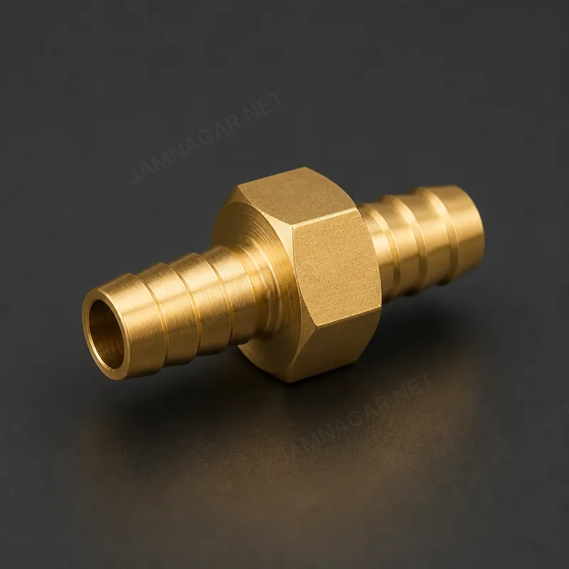Brass Barb Coupling — view 1
