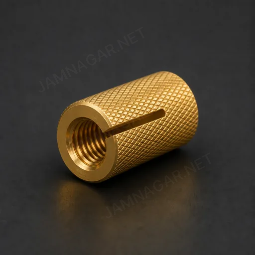 Brass Slotted Insert Nut — view 3