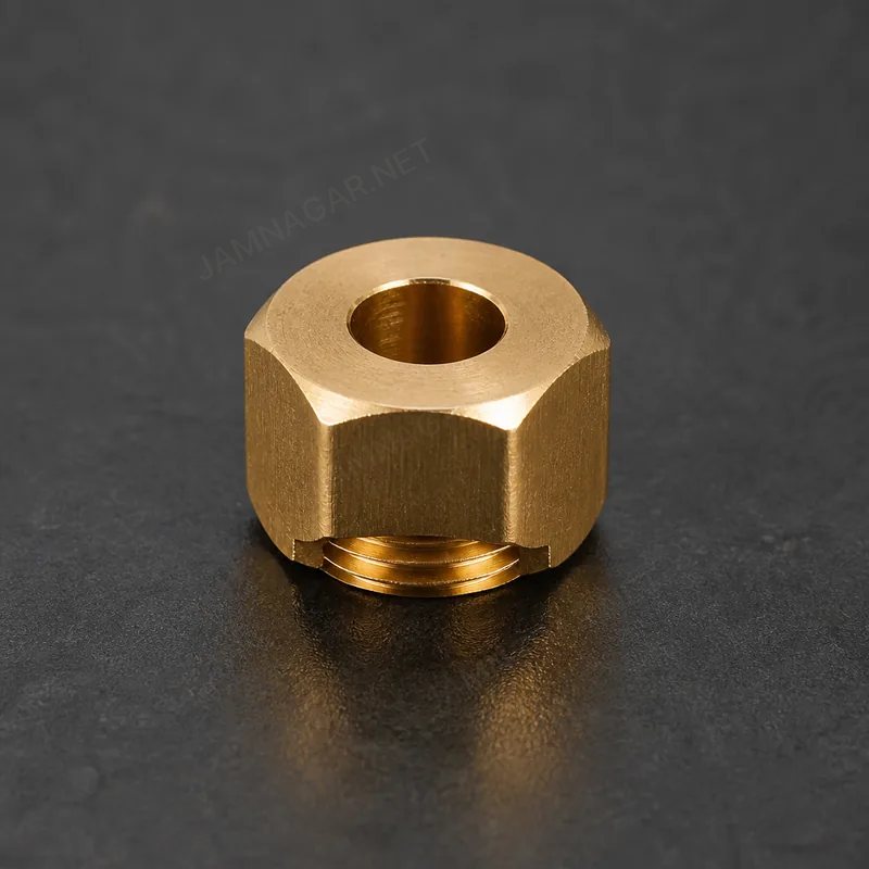 Brass Compression Nut — view 1