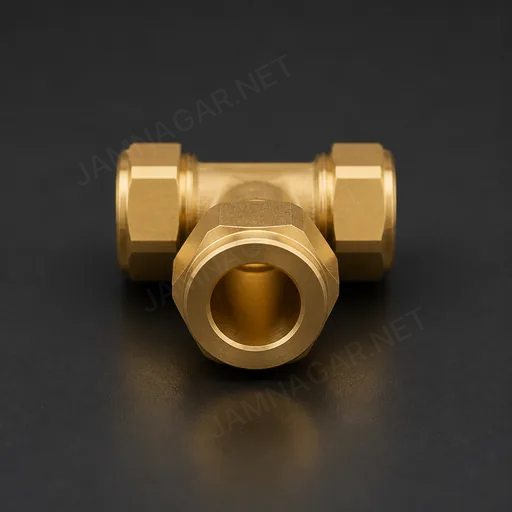 Brass Compression Tee — view 3