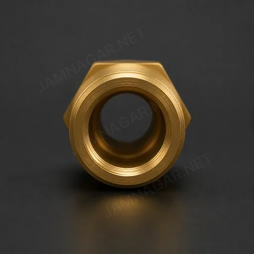 Brass Hex Nipple — view 3