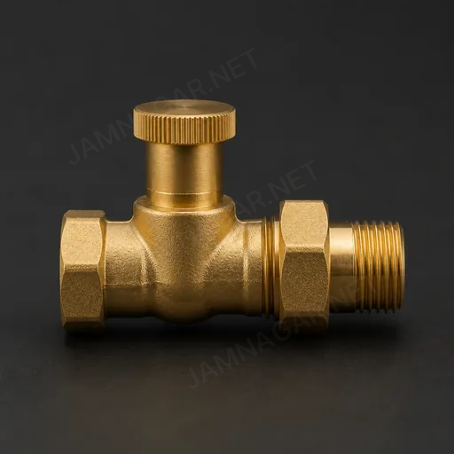 Brass Radiator Valve Part — view 2